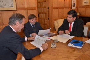 Senador Walker,SUBDERE, y  Alcalde de Santa María